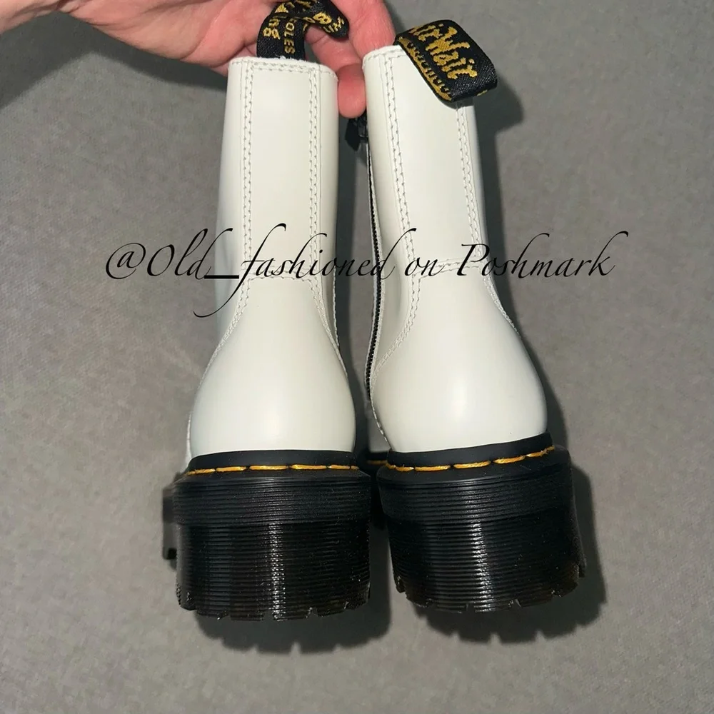 DR MARTENS Jadon Leather Platform Combat Boots